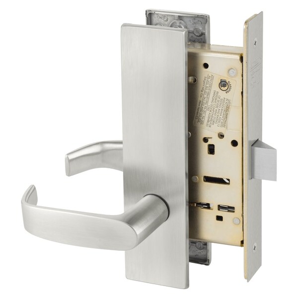 Sargent Grade 1 Passage or Closet Mortise Lock, L - Lever, LE1 - Escutcheon, Field Reversible, ASA Strike, S 8215 LE1L 32D - main